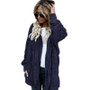 VenusFox Long Sleeve Hooded Faux Fur Teddy Bear Coat