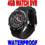 Waterproof Black/Red Spy Camera Hidden Video Audio Record Watch DVR