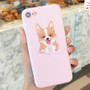 Adorable Corgi and Shiba Inu iPhone Cases (Sitting Corgi and Squeezing Shiba's cheeks)