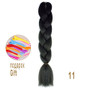 Ombre Braiding Hair Kanekalon Synthetic Hair Extensions Synthetic Fiber For Jumbo Braid Hair Bundles Smart Braid Hair In Bulk