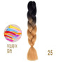 Ombre Braiding Hair Kanekalon Synthetic Hair Extensions Synthetic Fiber For Jumbo Braid Hair Bundles Smart Braid Hair In Bulk