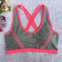 Women Yoga Fitness Stretch Workout Tank Top Seamless Racerback Padded Sports Bra