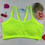 Women Yoga Fitness Stretch Workout Tank Top Seamless Racerback Padded Sports Bra