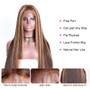 Highlighted Glueless 13x6 Lace Front Human Hair Wigs