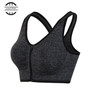 Wholesale Women Sports Bra Fitness Yoga Tennis Running Wirefree Zipper Sports Bra Cool Seamless Bra