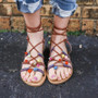 Boho Cross Strap Sandals