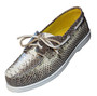 Snake Skin Boat Shoes Sperry Style Deck Shoes Lounge Lizard Style - On Sale