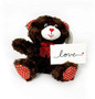 Valentine's Day Chocolate Rose Candy Gift Box with Stuffed Animal Plush Teddy Bear