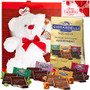 Valentines Day Gift Basket Set | Teddy Bear Plush (COLOR MAY VARY)