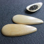 Cute Melon seed shape Drop-shaped Handmade Mini Bamboo Tea Scoops