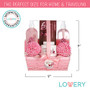 Home Spa Gift Basket in Cherry Blossom Fragrance - 8 Piece Bath Set
