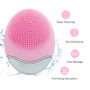 Sonic Facial Cleansing Brush, Soft Silicone Waterproof Face Cleanser