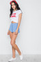 Mid-rise Light Crinkled Self Tie Shorts