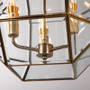 Vintage Brass Lantern Chandelier Foyer Lighting