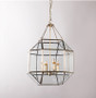 Vintage Brass Lantern Chandelier Foyer Lighting