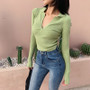 Casual Ribbed Crop Top