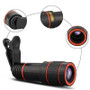 Clip On 12X Zoom Cell Phone Camera Lens