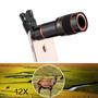 Clip On 12X Zoom Cell Phone Camera Lens