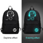 Creative Fluorescent Backpack with USB charging port