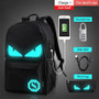 Creative Fluorescent Backpack with USB charging port