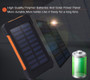 10000mah Waterproof Power Bank with Solar Panel