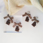 Chocolate Bow Kawaii Candy Earrings