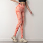 Gym Tie Dye Seamless Leggings