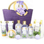 Spa Luxetique Spa Gift Baskets for Women, Lavender Bath Gift Basket,