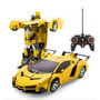 Hipac 1:14 RC Car Police Transformation Robots Vehicle Model Robots Toys Deformation Remote Control Car Kids Toys Gifts For Boys