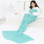 Mermaid Blanket Handmade Knitted Sleeping Kids Adult Blanket Couverture sirene