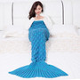 Mermaid Blanket Handmade Knitted Sleeping Kids Adult Blanket Couverture sirene