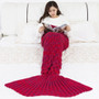 Mermaid Blanket Handmade Knitted Sleeping Kids Adult Blanket Couverture sirene