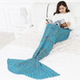 Wave Mermaid Tail Blankets Soft Sleeping Bed Handmade Anti-Pilling Portable Blanket For Autumn