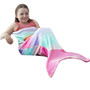 Shark Mermaid Tail Blanket Children Kids Mermaid Blanket Sleeping Sack Sofa Bed Throw For Girls Tail Blanket adult Bed blanket