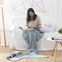 Yarn Knitted Mermaid Tail Blanket Crochet Mermaid Blanket Kids Adults Wrap Super Soft Sleeping Bed Throw Bed 1PCS/Lot