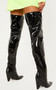 Amour Patent Leather Over The Knee Boots