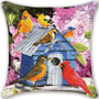 Partial AB Drill Diamond Painting Pillow- Bird House