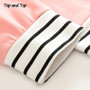 Love Heart Striped Two Piece Hoodie & Pants