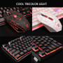 4 Pcs Illuminated Keyboard Home Gaming Set