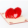 3D Pop Up Greeting Card /Invitation (Valentine /Wedding /Love Heart Shape)