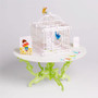 Love Message Bird and Birdcage / 3D Pop Up Greeting Card