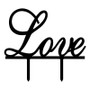 Wedding Cake Topper /Romantic Cake Decoration (Love /Cursive Writing)