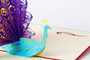 Peacock 3D Pop Up Greeting Card