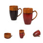 Premium Large Tall Handmade Wooden Tea Cup Coffee Mugs