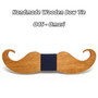 Mustache Wooden Bow Tie