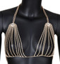 Hollow Crystal Rhinestone Bralette Chain