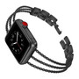 Metal Wristband Strap Cuff Bangle Bracelet Band Compatible With Apple Watch Series 4 40mm 44mm/ iWatch Series 3 2 1 38mm 42mm