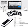 61 Key Electronic Roll up Silicone Rechargeable Piano Keyboard-White