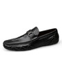 Handmade genuine leather slip-on moccasins