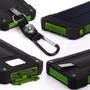 Solar Power Bank 10,000MAH & Dual USB Solar Battery Charger with a compass LED light torch - Waterproof